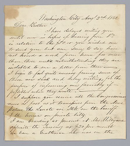 From Henry B. Foster to "dear brother"