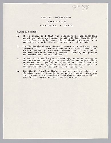Philosophy of Science- PHIL 150