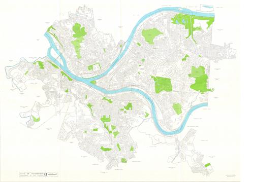 map of the city of pittsburgh Map Of The City Of Pittsburgh Published By The Pittsburgh Dept map of the city of pittsburgh