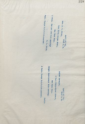 Frick wires Carnegie that there has been slight improvement