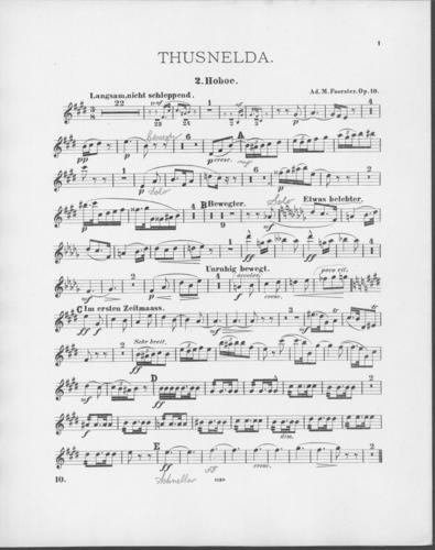 Opus 10 Thusnelda 2nd oboe