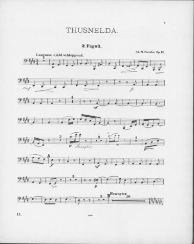 Opus 10 Thusnelda 2nd bassoon