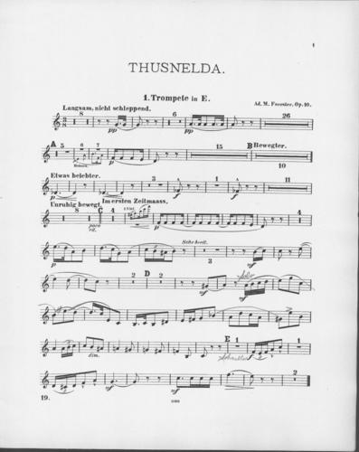 Opus 10 Thusnelda 1st trumpet