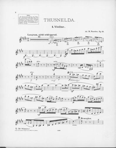 Opus 10 Thusnelda 1st violin