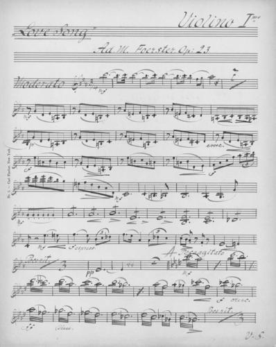 Opus 23 Love song 1st violin