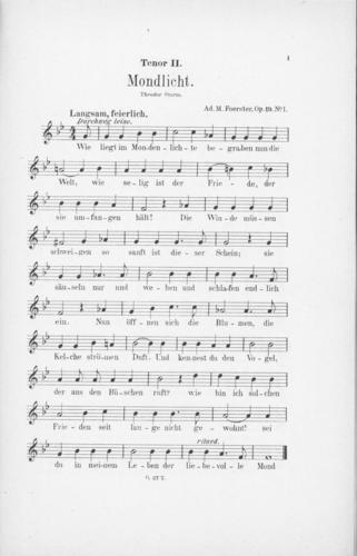 Opus 19 Zwei Lieder Fur vierstimmigen 2nd tenor