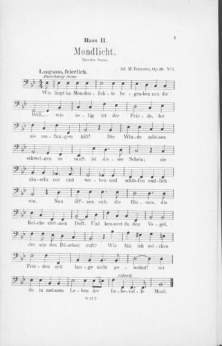 Opus 19 Zwei Lieder Fur vierstimmigen 2nd bass