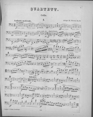 Opus 21 Quartet cello