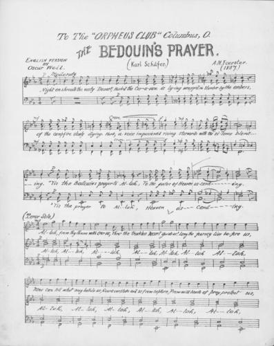 Opus 22 no. 1 The Bedouin&#039;s prayer