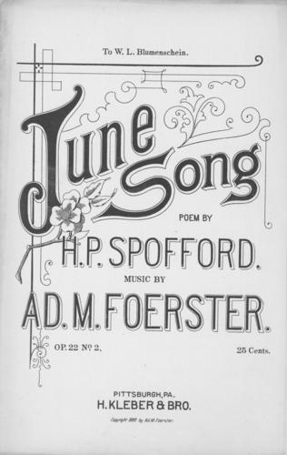 Opus 22 no. 2 June Song
