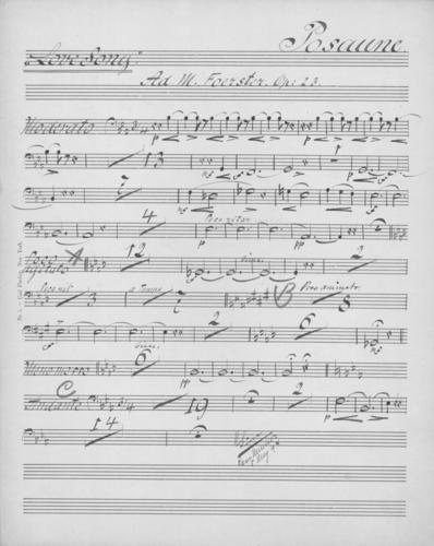 Opus 23 Love song trombone