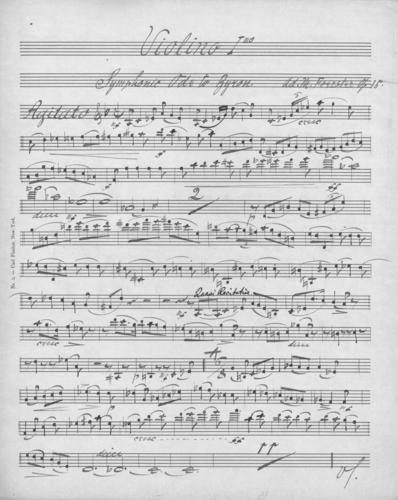 Opus 35 Symphonic ode to Byron: 1st violin