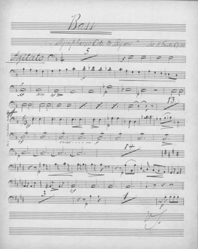 Opus 35 Symphonic ode to Byron: bass