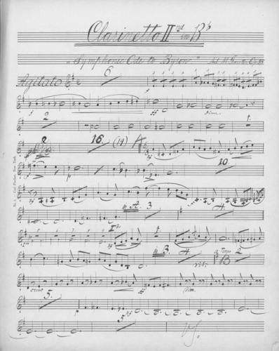 Opus 35 Symphonic ode to Byron: 2nd clarinet
