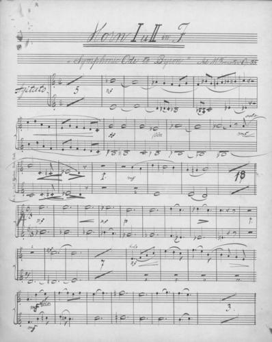 Opus 35 Symphonic ode to Byron: 1st and 2nd horn