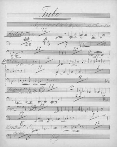 Opus 35 Symphonic ode to Byron: tuba