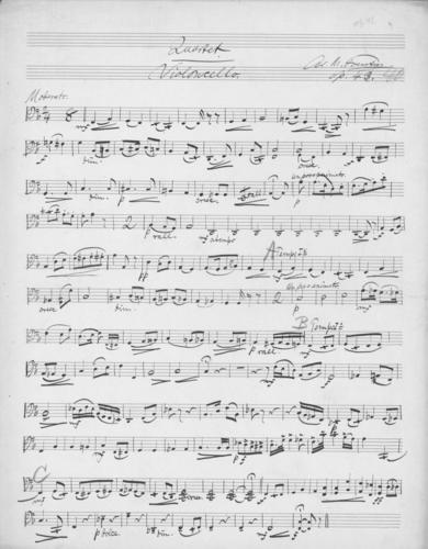 Opus 41 Second string quartet: cello