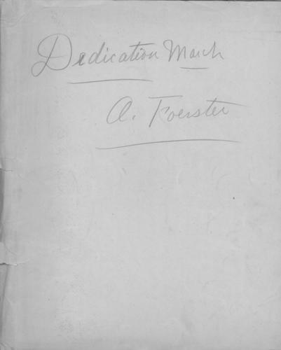 Opus 43 Dedication march: 1st violin