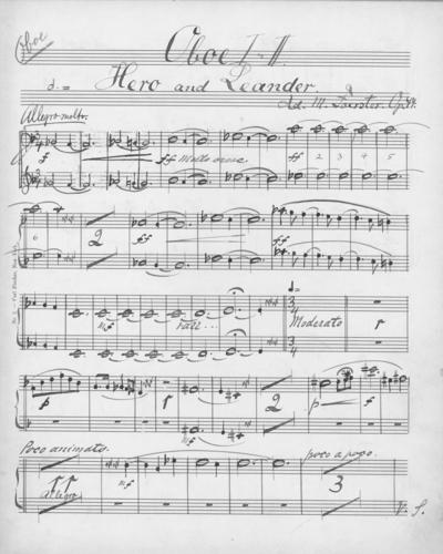 Opus 44 Hero and Leander: 1st and 2nd oboe