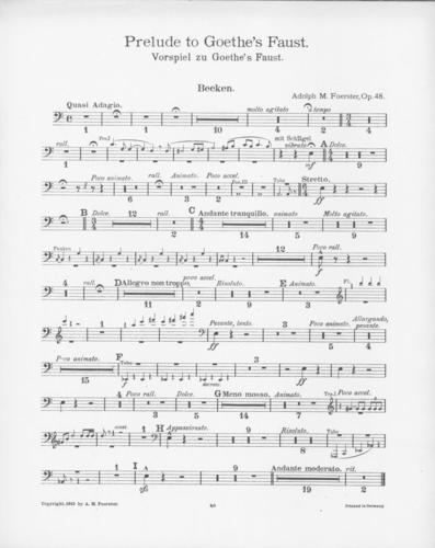 Opus 48 Prelude to Goethe's Faust: beck