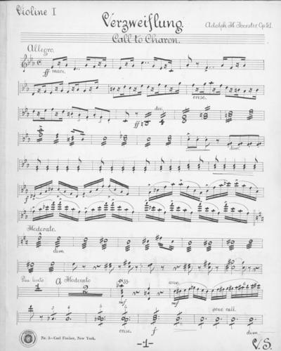 Opus 51 Verzweiflung: 1st violin