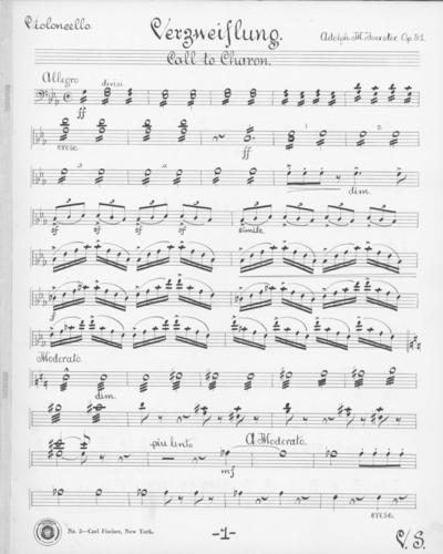Opus 51 Verzweiflung: cello