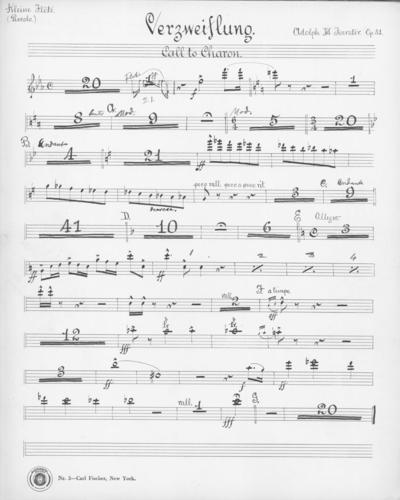 Opus 51 Verzweiflung: piccolo