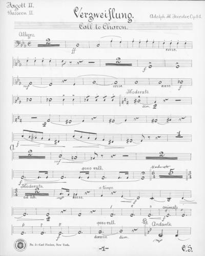 Opus 51 Verzweiflung: 2nd bassoon