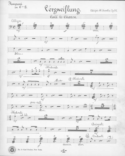 Opus 51 Verzweiflung: timpani