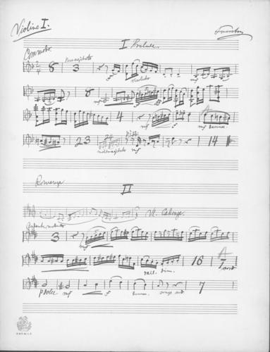 Opus 52 Concerto for violin and orchestra: 1st violin