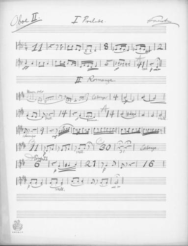 Opus 52 Concerto for violin and orchestra: 2nd oboe