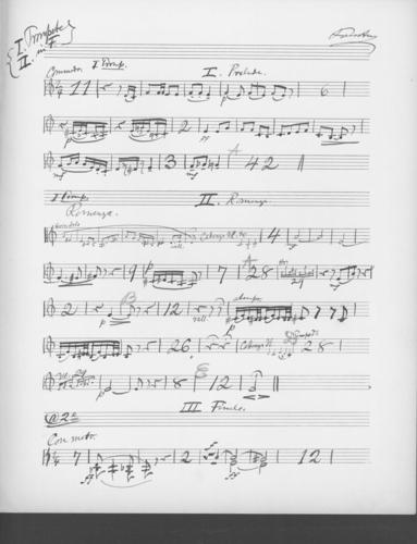 Opus 52 Concerto for violin and orchestra: 1st and 2nd trumpet