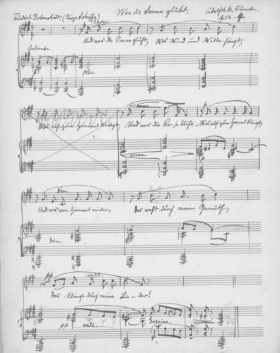 Opus 54 no. 4 Was die Sonne gluht