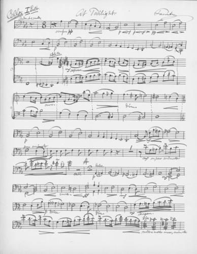 Opus 59 At twilight: cello