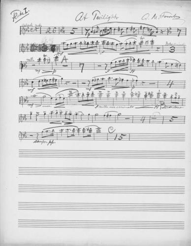 Opus 59 At twilight: 1st flute