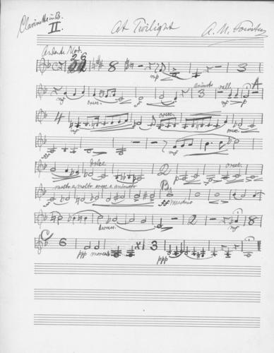 Opus 59 At twilight: 2nd clarinet