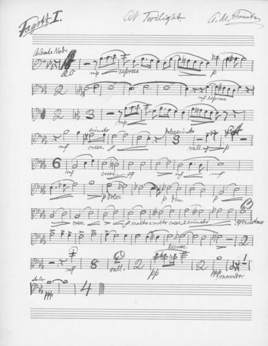 Opus 59 At twilight: 1st bassoon