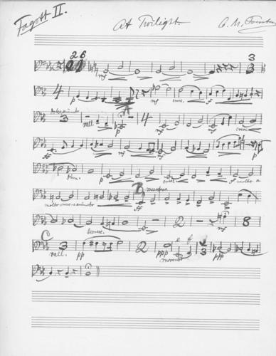 Opus 59 At twilight: 2nd bassoon