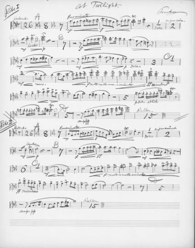Opus 59 At twilight: 1st and 2nd flute