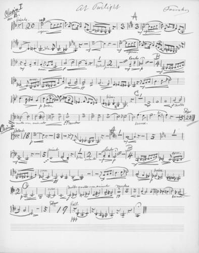 Opus 59 At twilight: 1st and 2nd clarinet
