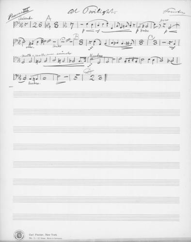 Opus 59 At twilight: 3rd trombone