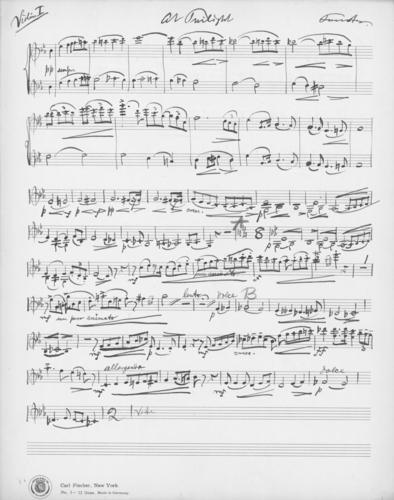 Opus 59 At twilight: 1st violin