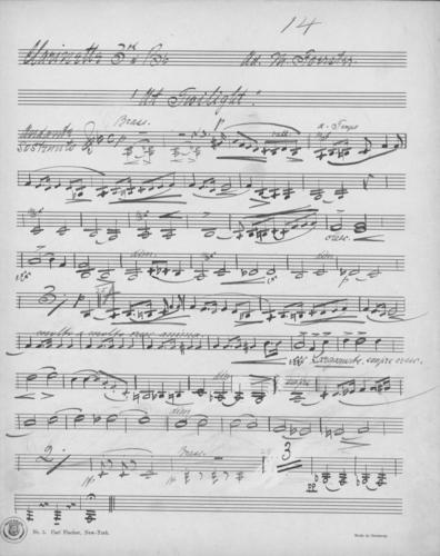 Opus 59 At twilight: 3rd clarinet