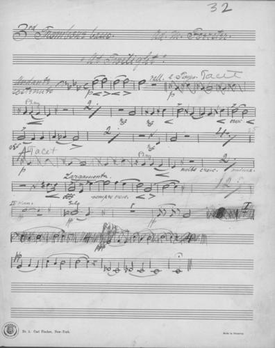 Opus 59 At twilight: 3rd trombone