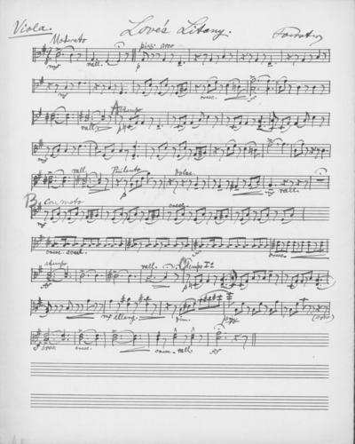 Opus 65 no. 3 Love's litany: viola