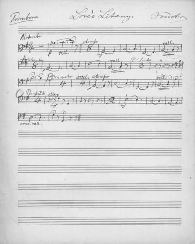 Opus 65 no. 3 Love's litany: trombone