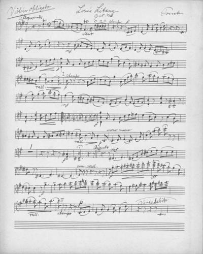 Opus 65 no. 3 Love's litany: violin obbligato
