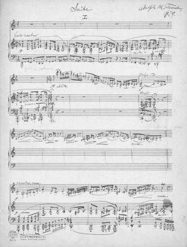 Opus 79 Suite for violin and piano: score