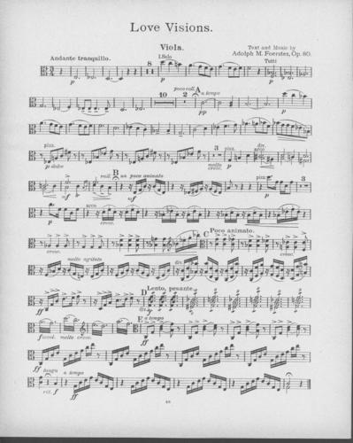 Opus 80 Love Visions: viola