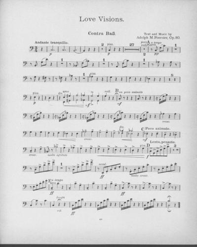 Opus 80 Love Visions: bass